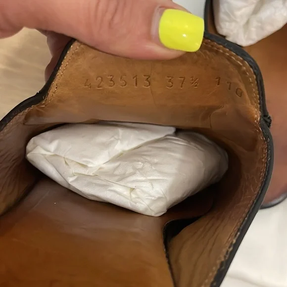 Princetown leather slipper Mules in black size 37.5 - Picture 7 of 8